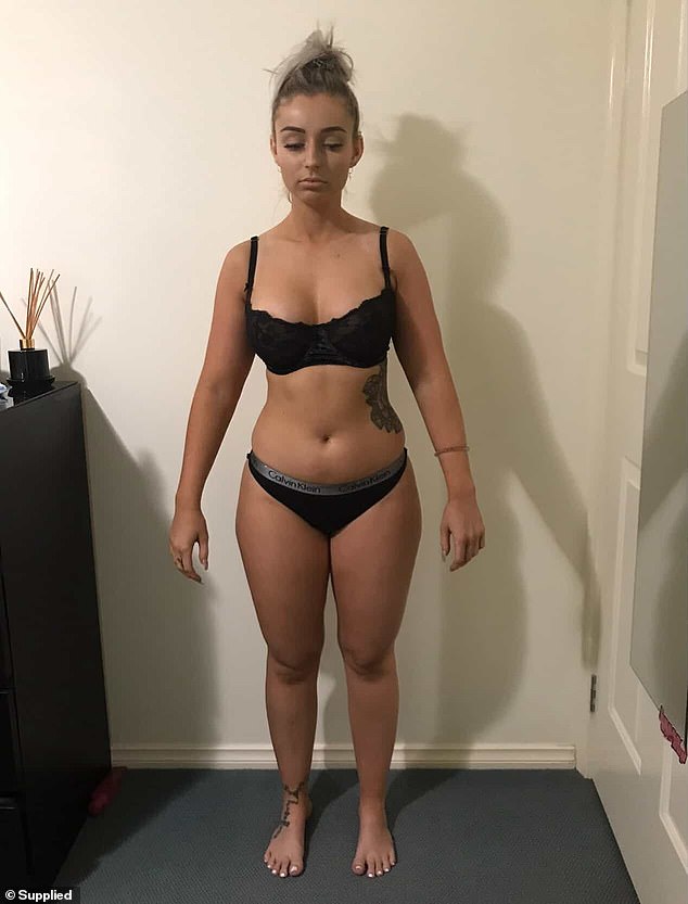 Maxi, pictured at 20, experienced a quickened heart rate, insomnia, dry mouth, heightened anxiety, mood swings and intrusive thoughts while on the prescribed appetite suppressant