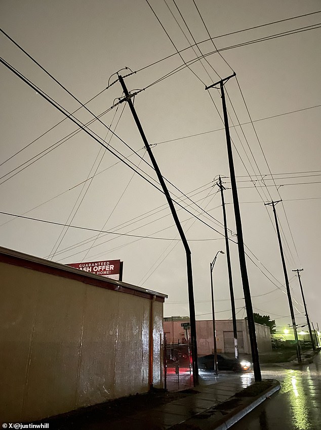 High winds left hundreds of thousands of people without power as of Saturday morning