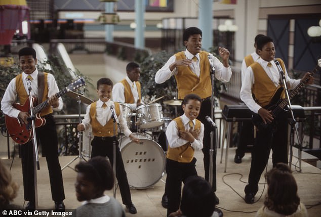 He then went on to play Marlon Jackson that same year in two episodes of The Jacksons: An American Dream; seen second to left as Marlon Jackson in 1992