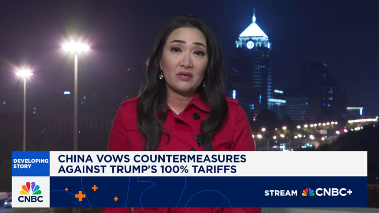 China vows countermeasures against Trump's 100% tariffs
