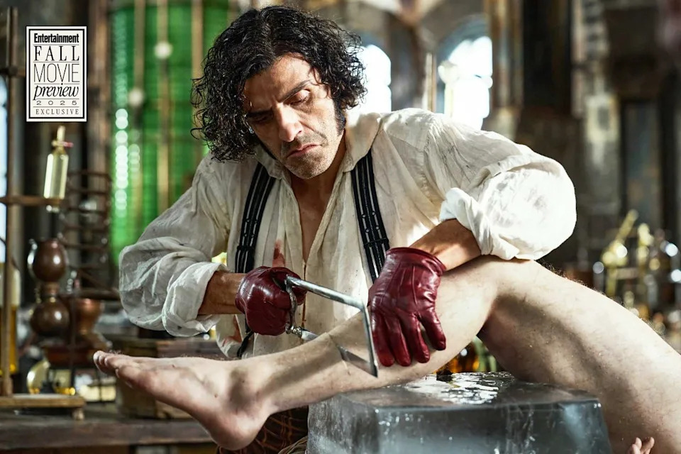 Ken Woroner/Netflix Oscar Isaac as Victor Frankenstein in 'Frankenstein'