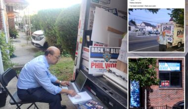 NYC council candidate Phil Wong moves campaign HQ to U-haul truck after losing lease