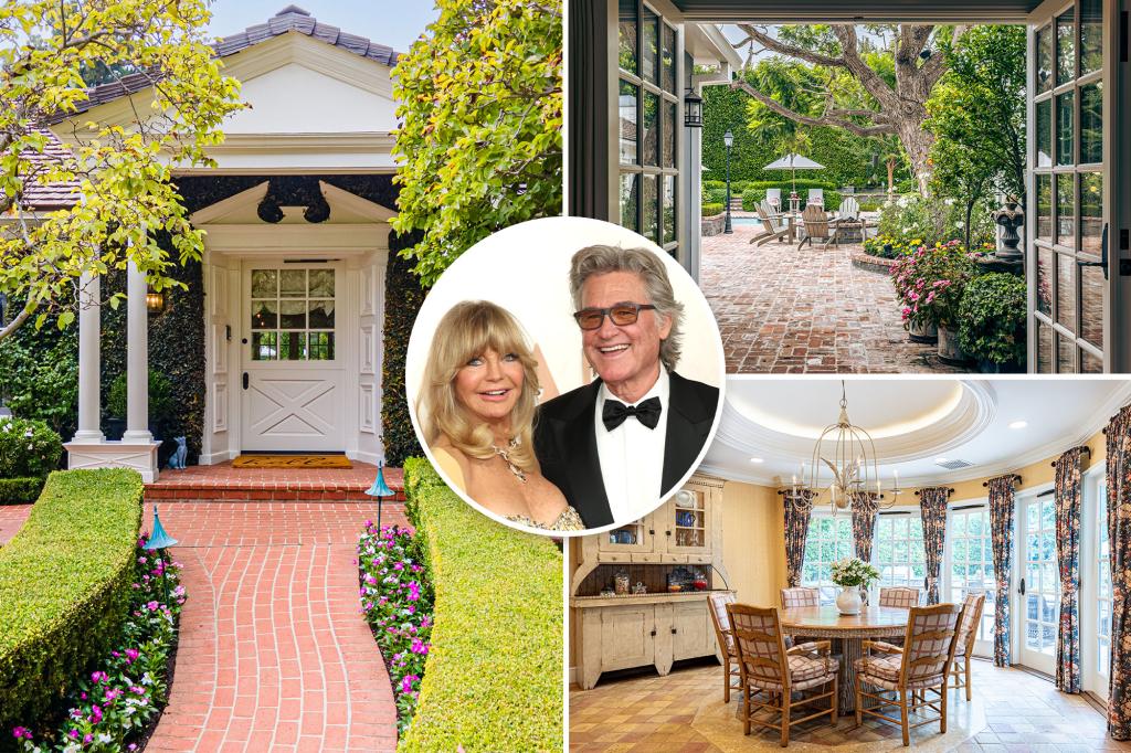 Goldie Hawn and Kurt Russell's former LA home asks $13.49M