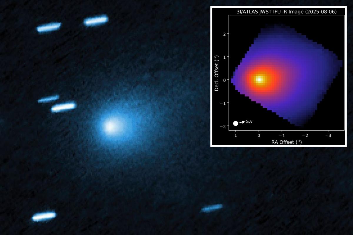 Manhattan-sized interstellar object 3I/ATLAS has grown a tail as it approaches the sun -- which could be sign of a 'maneuver'