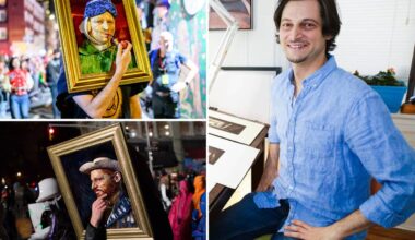NYC artist dresses as a Van Gogh self-portrait every year for the Village Halloween Parade