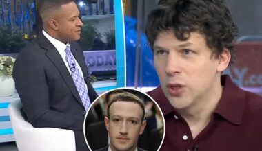 Jesse Eisenberg, 'Today' host Craig Melvin have awkward exchange over Mark Zuckerberg role