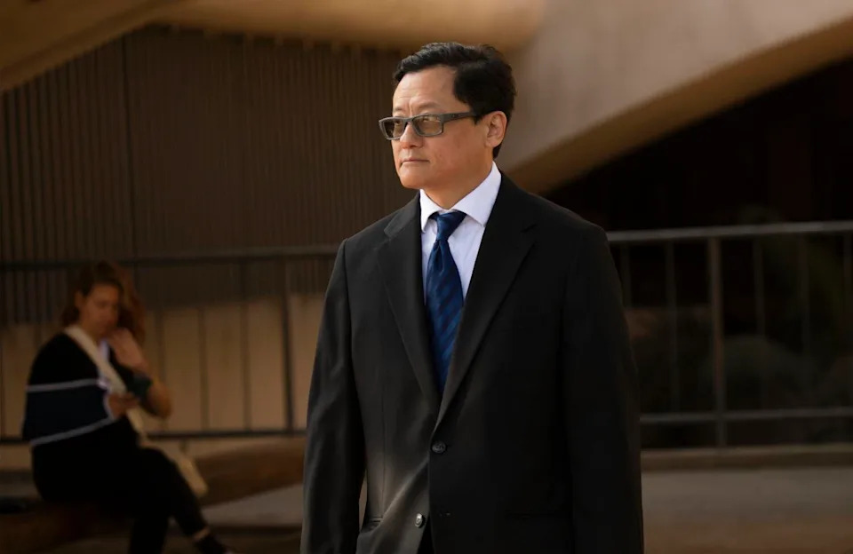Ex-DEA Agent James Young at the San Fernando courthouse.
