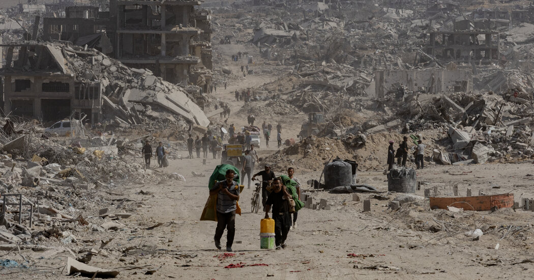 Thousands Return to Northern Gaza, Hopeful, but Faced With Devastation