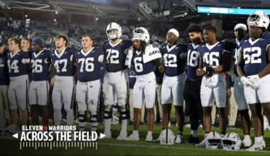 Penn State players after the Northwestern loss