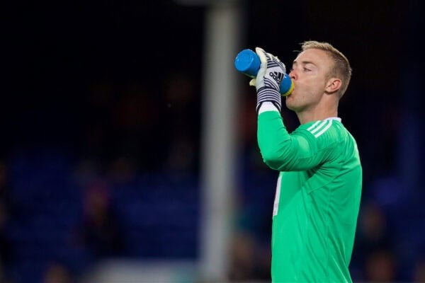 LIVERPOOL, ENGLAND - Wednesday, September 20, 2017: Sunderland's goalkeeper Jason Steele during the Football League Cup 3rd Round match between Everton and Sunderland at Goodison Park. (Pic by David Rawcliffe/Propaganda)