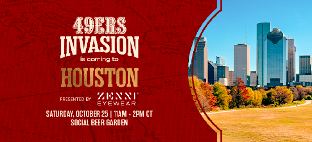 San Francisco 49ers Houston Invasion at Social Beer Garden