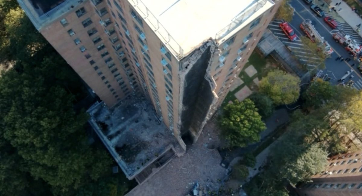 NYCHA building partially collapses in Bronx, no injuries yet reported by city officials