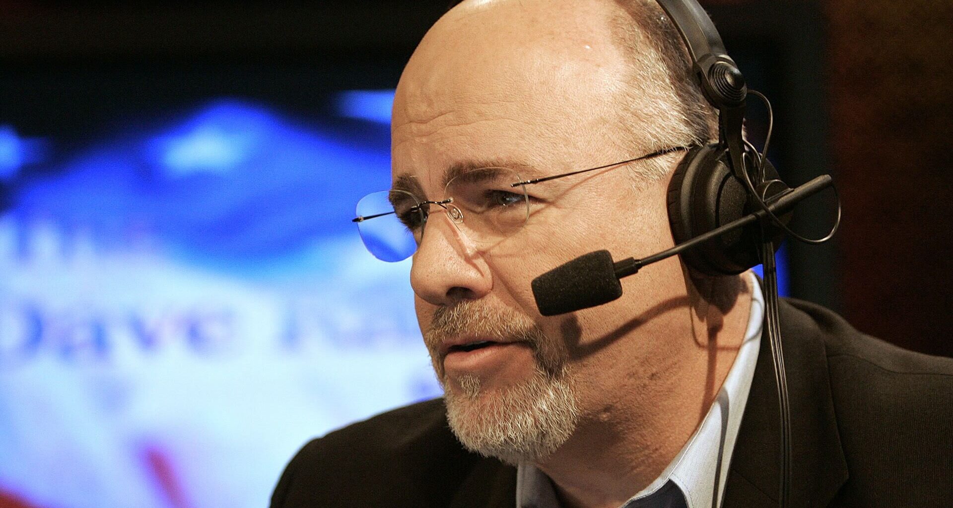 Personal finance expert Dave Ramsey speaking on his longtime show about money advice.