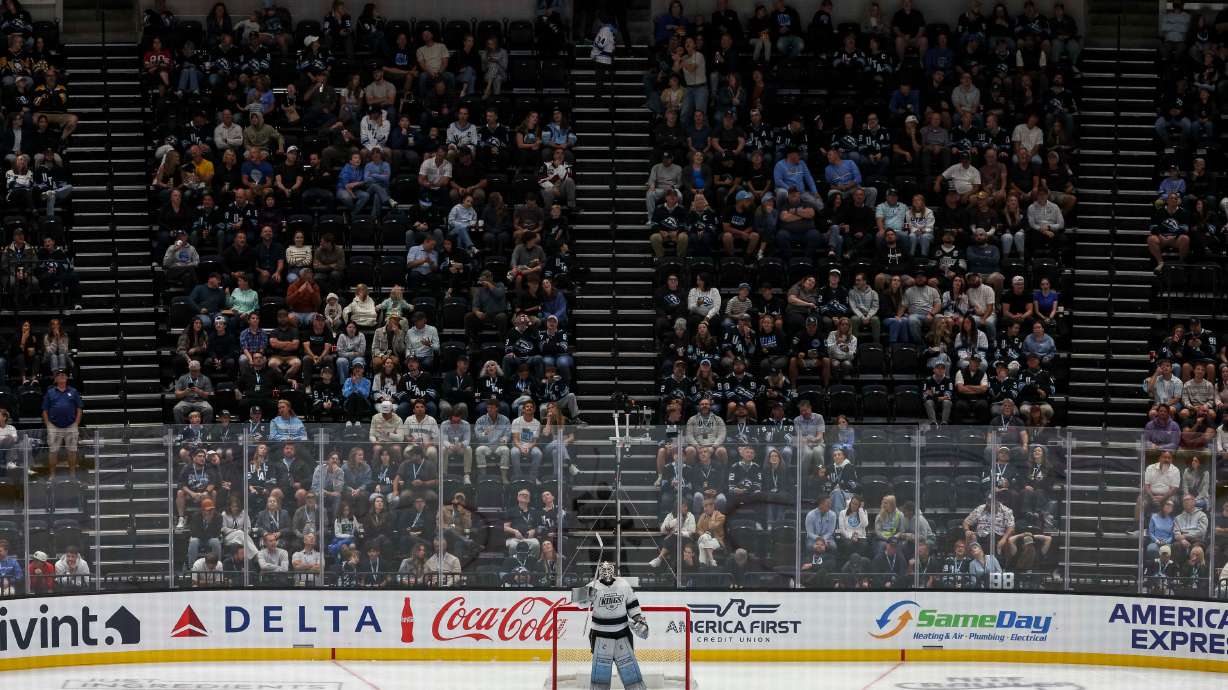 What should the Utah Mammoth call the Delta Center's new 'steepest slope in hockey?'