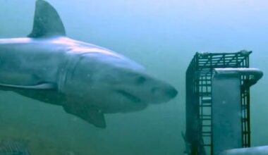 Video shows "elusive" great white shark off the coast of New England
