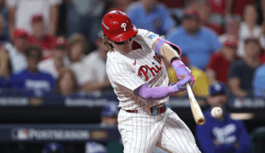 Phillies' Harrison Bader avoids major injury after leaving NLDS Game 1, but status for MLB playoffs unclear