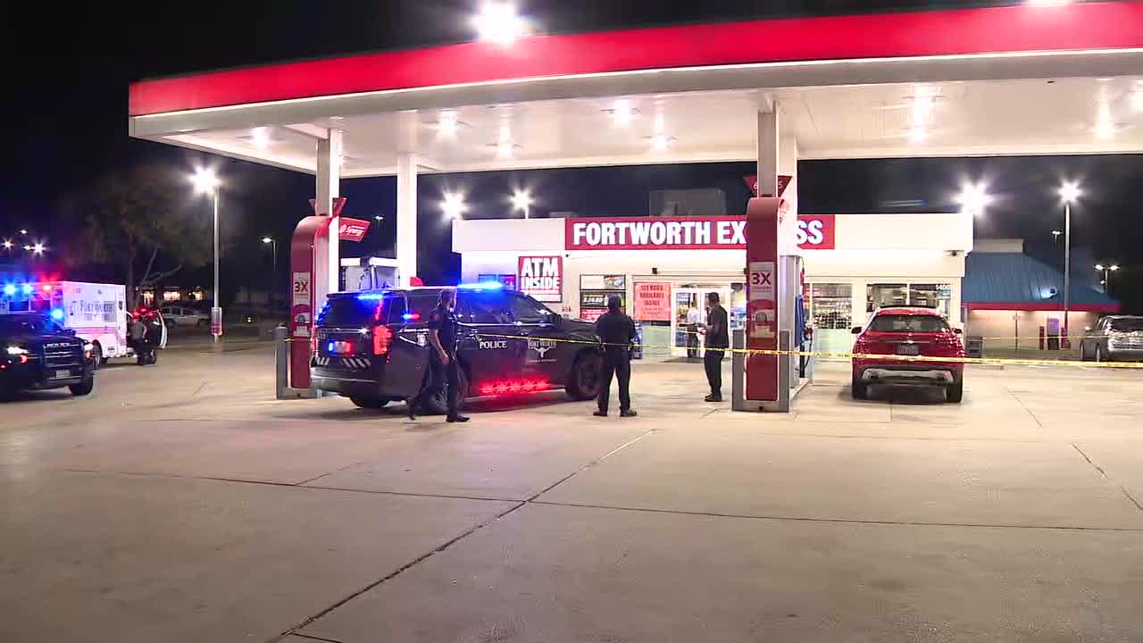 Fort Worth gas station employee killed before drive-by shooting, attempted home invasion