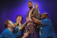 Quintin Jones Jr. (as Nico Harrison, center) leads the cast of Matt Lyle and Matt Coleman's ...