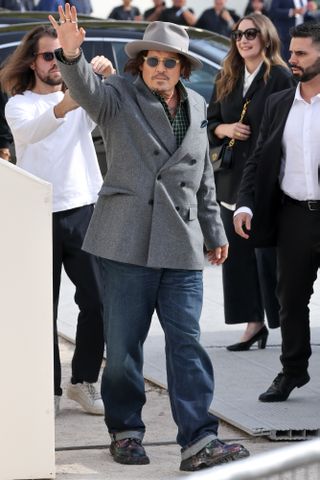 Arnold Jerocki/Getty Johnny Depp arriving at the Dior Spring/Summer 2026 fashion show