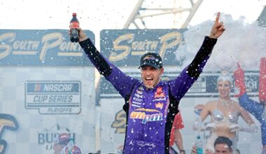 How Denny Hamlin's emotional win at Las Vegas has him back in title contention