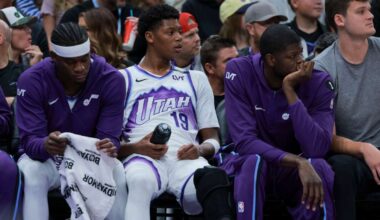 Ace Bailey leaves Utah Jazz preseason loss to Dallas with injury
