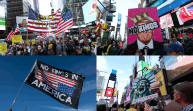 PHOTOS: No Kings Day protests signs, posters in NYC, DC