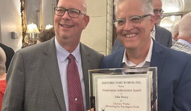 John Henry Wins Award for Farrington Field Article