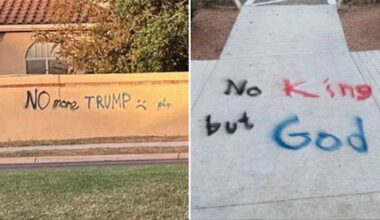 ‘No Kings’ graffiti targets church, neighborhoods on North Side