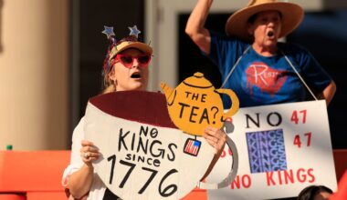 See videos of 'No Kings' protests in Jacksonville this weekend