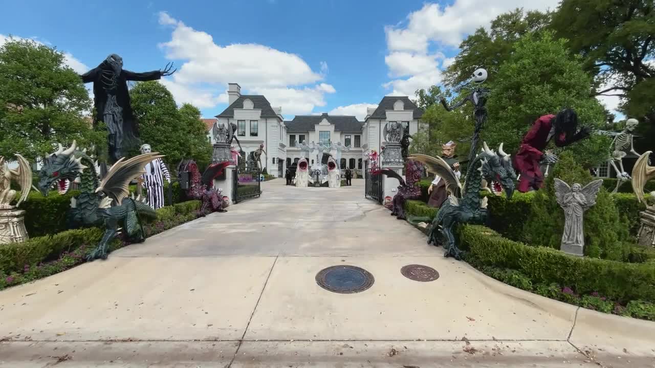 Dallas Halloween home's lights are too bright, too popular, and now a City Hall problem