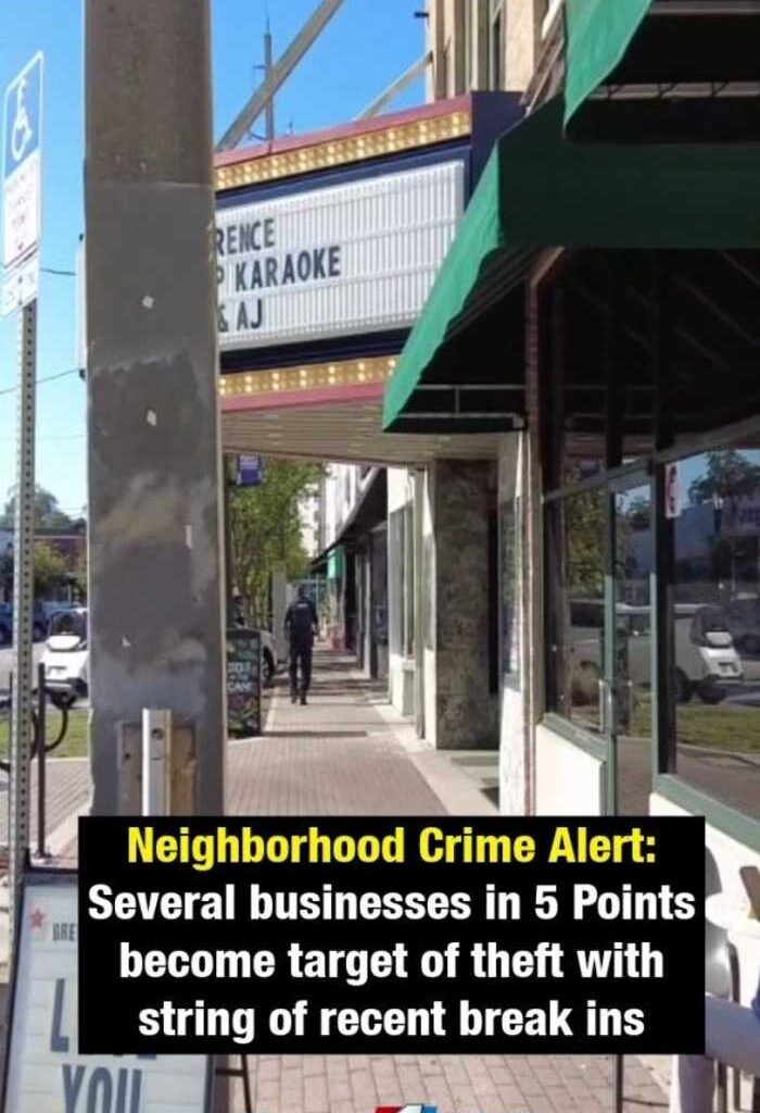 5 Points businesses on high alert after string of recent break ins; JSO investigating