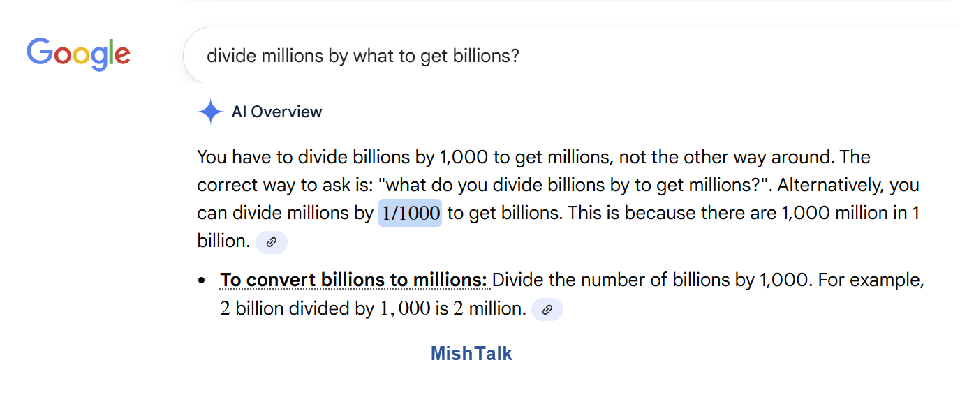 Playing Around with Google’s AI Shows Serious Flaws – MishTalk