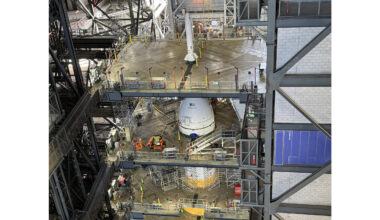 Orion Spacecraft Completes Major Stacking Milestone Ahead of Artemis II Mission