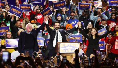 New York mayoral candidate Zohran Mamdani rallies voters with support from Bernie Sanders and AOC