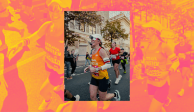 Kristen Geil running the 2024 NYC Marathon