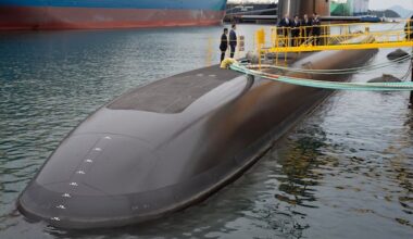 Carney tours newly completed South Korean sub as Canada weighs multi-billion dollar order