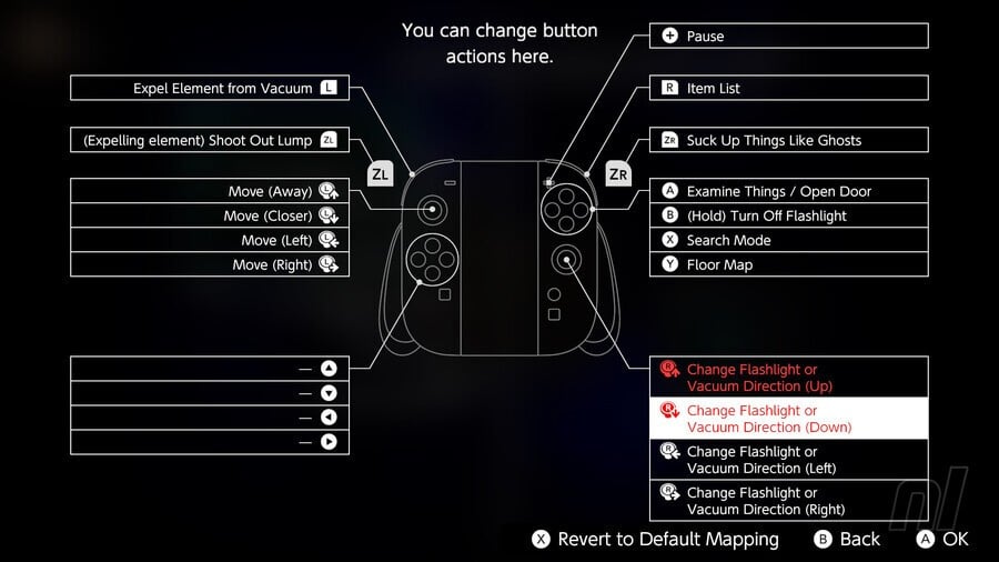 Luigi's Mansion NSO Controls Switch 2