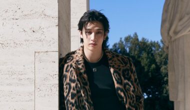 Bang Chan wearing Fendi in "Roman Empire."