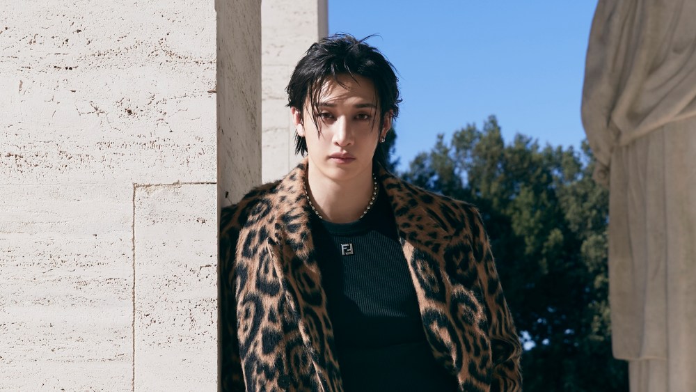 Bang Chan wearing Fendi in "Roman Empire."