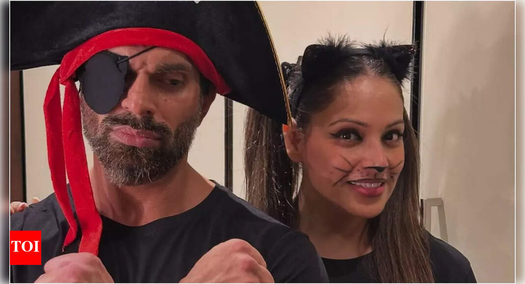Bipasha Basu, Karan Singh Grover and daughter Devi steal hearts with adorable halloween celebration, shares photos with fans | Hindi Movie News