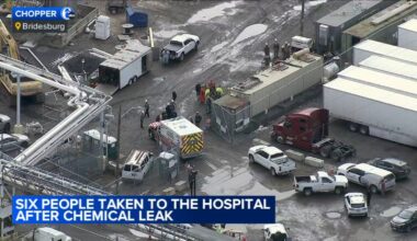 6 people taken to hospital after chemical leak in the Bridesburg section of Philadelphia