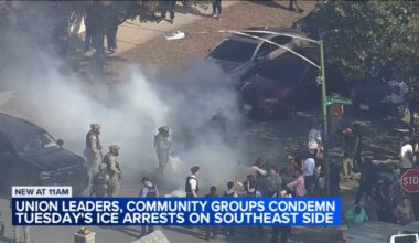 Chicago community leaders condemn federal agents after clash with tear gas deployed on SE Side