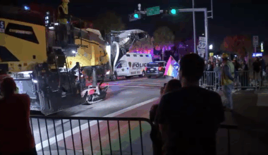 Montrose crosswalk protests: Barriers set up by police around Westheimer and Taft rainbow crosswalk that's set to be painted over