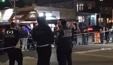 Brooklyn pedestrians struck: 1 man dead, another injured after being hit by Ford vehicle; driver remains on scene