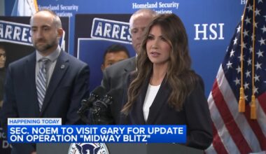 Chicago immigration operations: DHS Secretary Kristi Noem to speak in Gary, Indiana Thursday