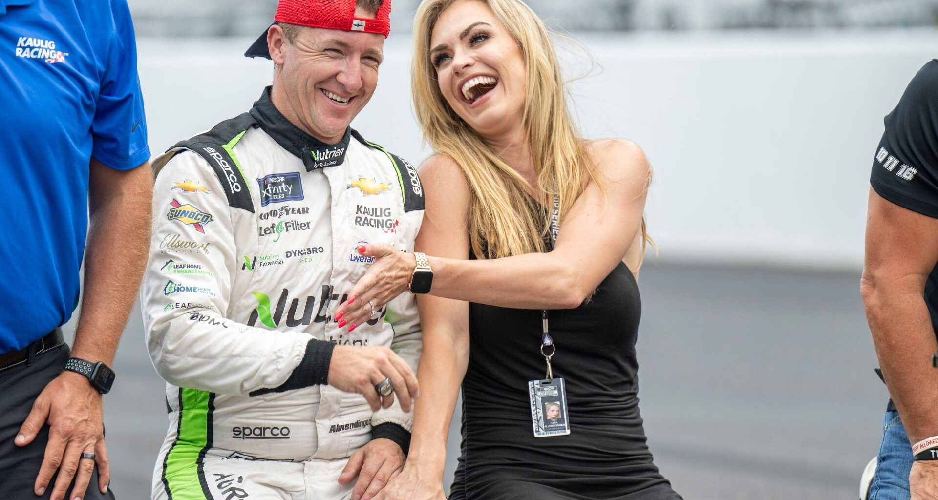 NASCAR Cup Series driver AJ Allmendinger (16) looks on prior to the Go Bowling at The Glen at Watkins Glen International.