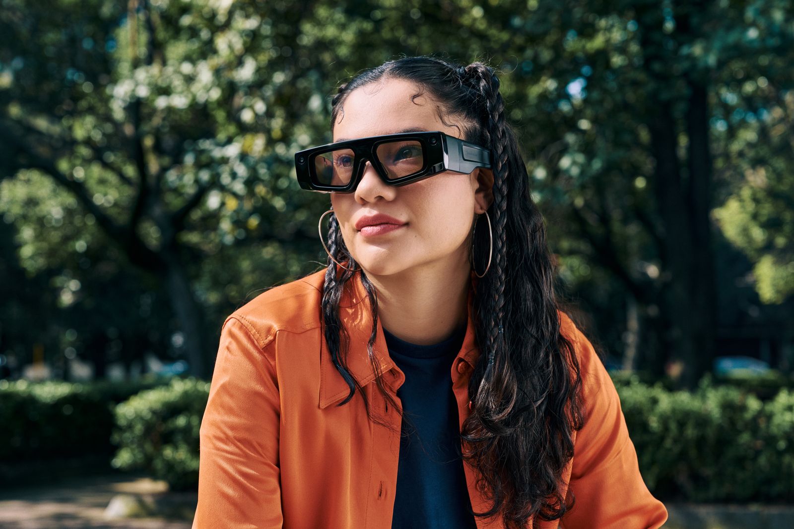 Woman and VR headset