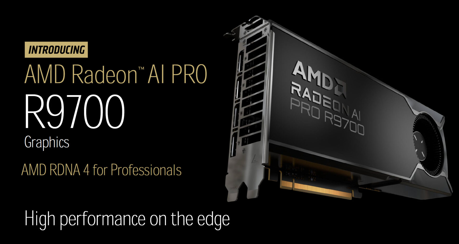 AMD Officially Prices Radeon AI PRO R9700 At $1299; Launch Date Announced