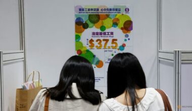 Hong Kong's July-September unemployment rises to 3.9%