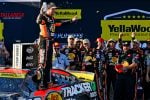2025 Cup Talladega II Chase Briscoe celebrates (Credit: Rusty Jarrett/NKP)